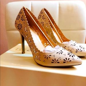 New Lauren Conrad Ivory Heels